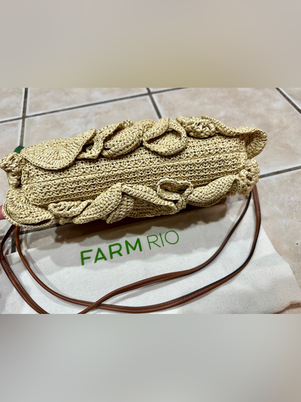 FARM Rio Flower Raffia Shoulder Bag - Picture 5 of 6